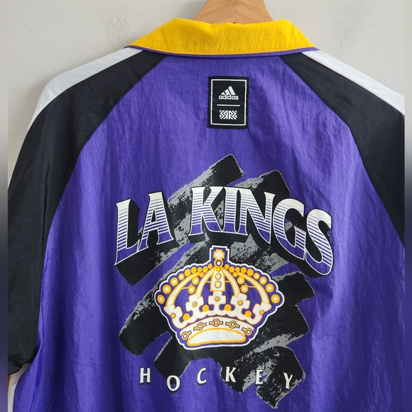 Adidas NHL Los Angeles Kings Reverse Retro RR Jacket Windbreaker Men's Small - Picture 6 of 8